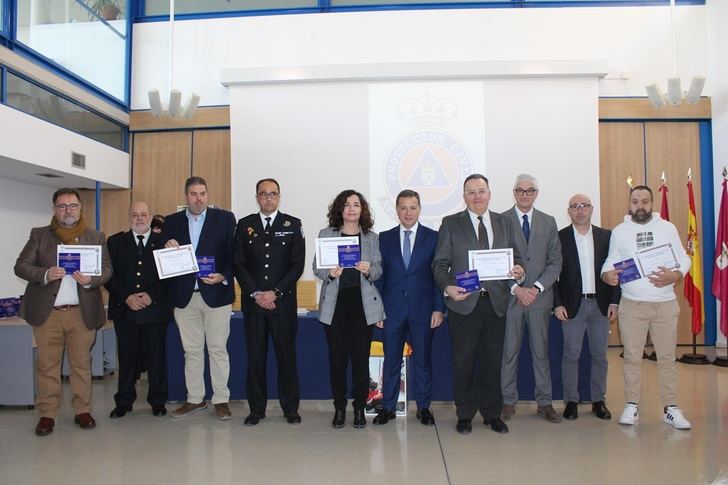 Acto del aniversario de Protección Civil en Albacete