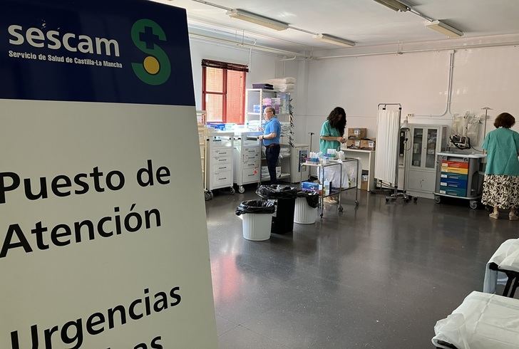 El Sescam instala el Puesto de Atención a Urgencias Sanitarias en la Feria de Albacete