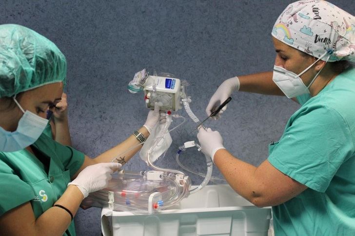 El Hospital de Albacete forma a profesionales sanitarios en procesos de la técnica ‘ECMO’