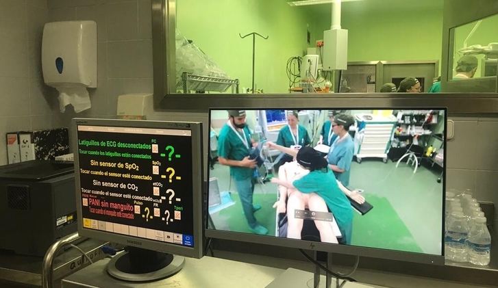 Curso de simulación de anestesia para los residentes del hospital de Albacete