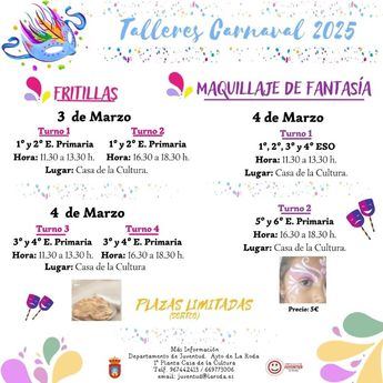 El Centro Joven de La Roda organiza talleres de carnaval y proyección de Vaiana 2 para los días festivos