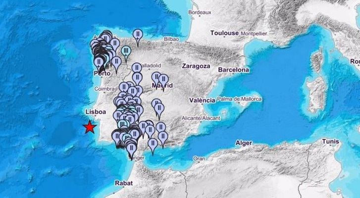 Un terremoto de magnitud 5,5 registrado en Portugal se siente en Ciudad Real y Puertollano