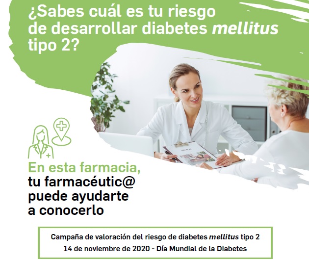 Una encuesta en farmacias permitirá conocer el riesgo de padecer diabetes mellitustipo 2 de los españoles