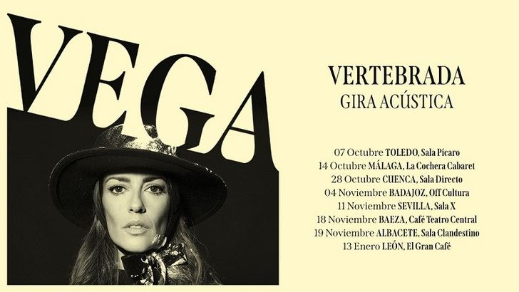 La cantautora Vega inicia la gira en acústico 'Vertebrada' el día 7 con selección de canciones por sus seguidores